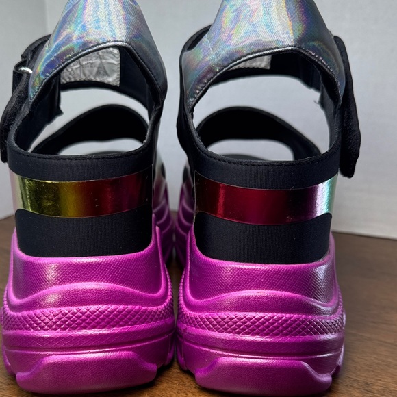 Anthony Wang Bluebery D2 Watch Me Glow Platform Sandals Funky Shoes, Womens 8.5 - Picture 5 of 13